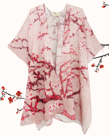 JC Sunny Kimono 91715 Cherry