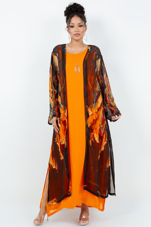 244 Passion Long Sleeve Duster OSFM