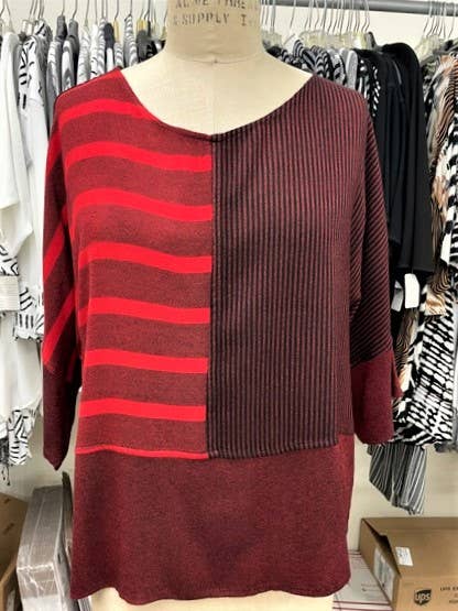 2625 Combo BLK/ Red Stripe