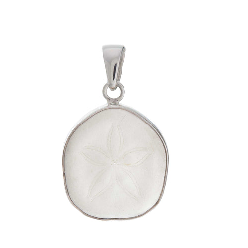 Sterling Silver Sand Dollar Shell Pendant SP-6295