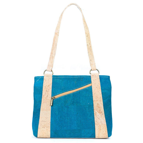 Cork Shoulder Bag with Double Zipper Pocket 285