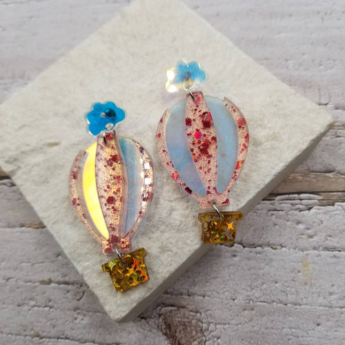 Confetti Hot Air Balloon Earrings