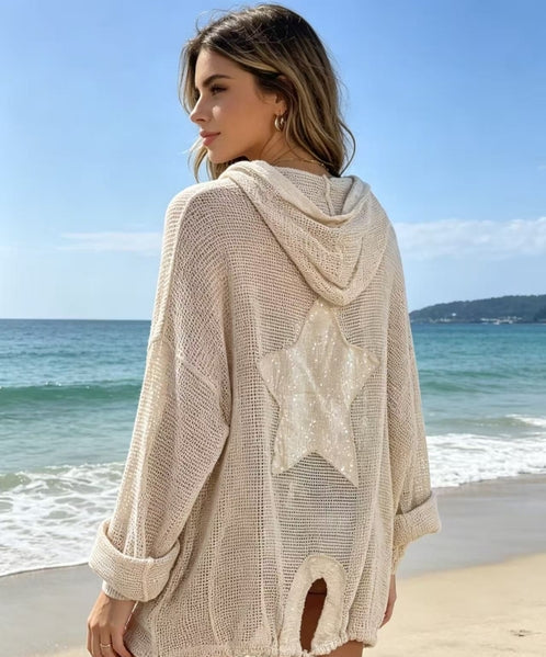 60992 Openwork Cotton Cardigan