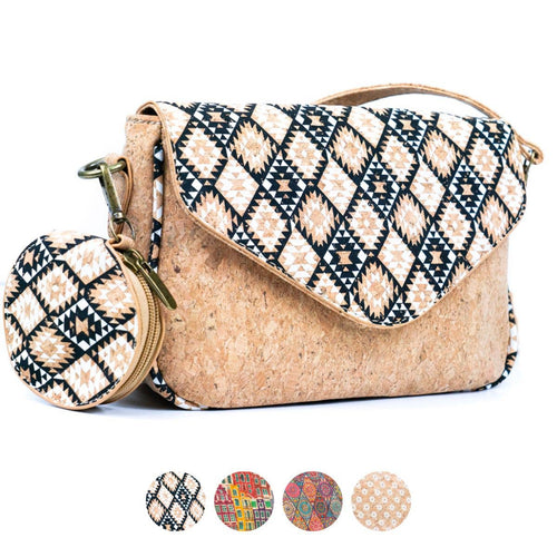 Cork Pattern Printed Crossbody Bag 2293