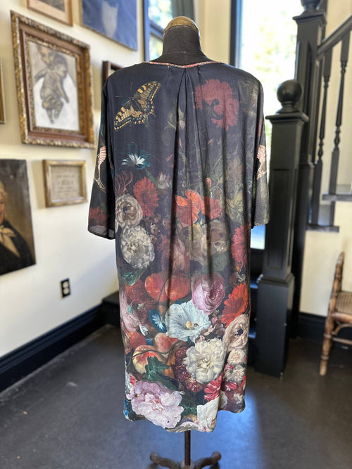 Flight of FancyArtist Tunic Dress With Pockets & Hummingbird