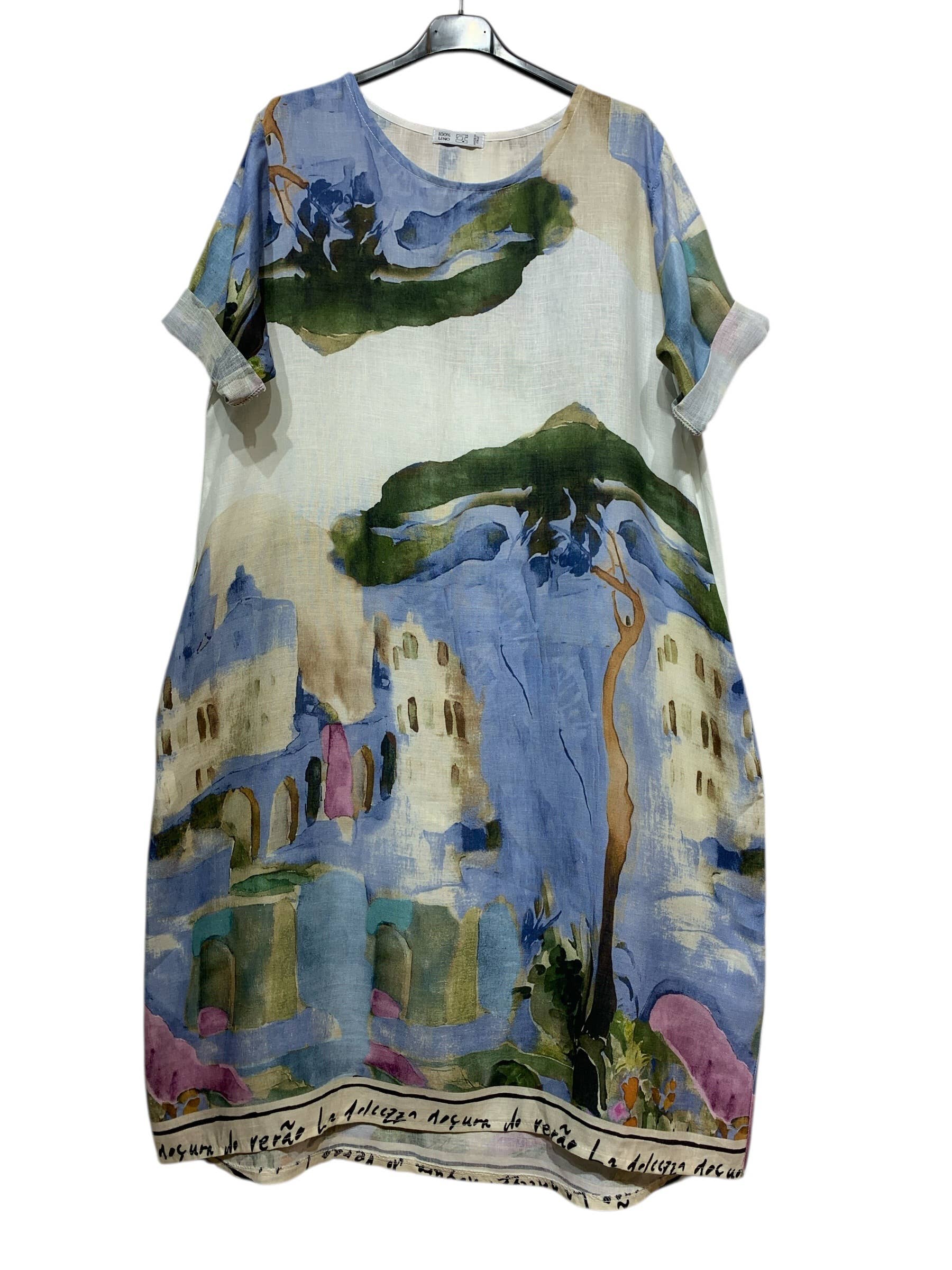 2822 Printed Lined Dress – Cottonways 2822 Printed Lined Dress – Cottonways
