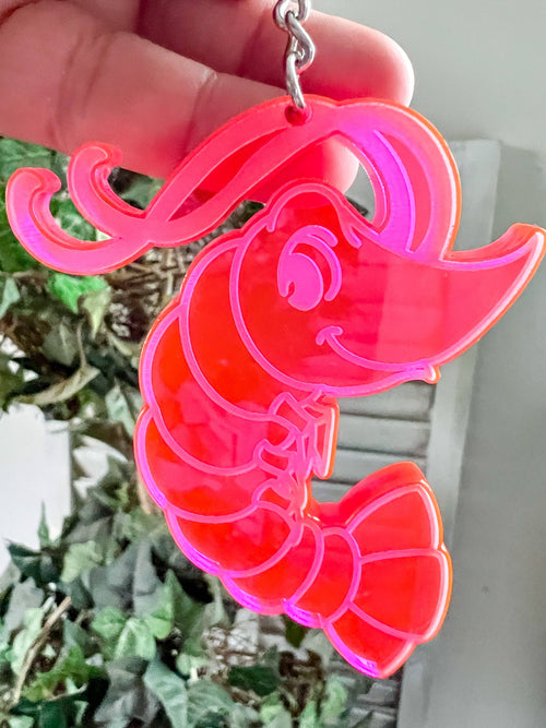 Shrimp Acrylic Keychain