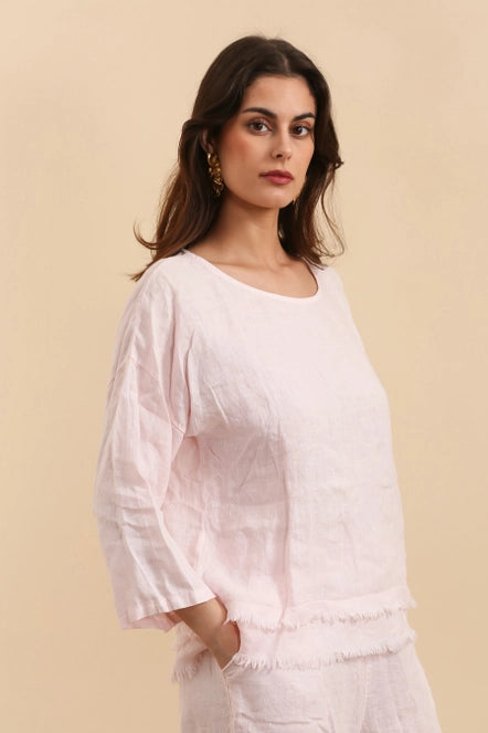 100% Linen Blouse 64341