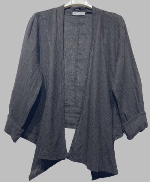 13591 Linen Flowing Cardigan