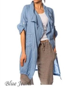 Drawstring Waterfall Linen 9679