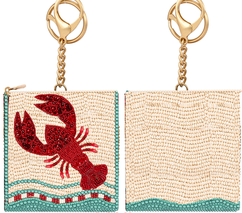 Crack Me Up Beaded Lobster Coin Purse