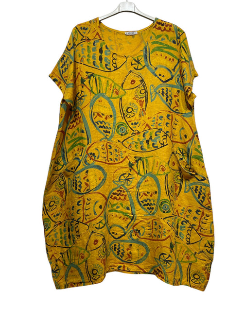 17600 Fish Dress with Pockets!