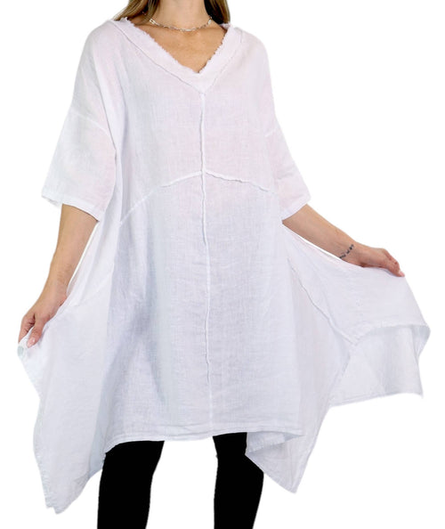 Asymmetrical Linen Tunic 10736