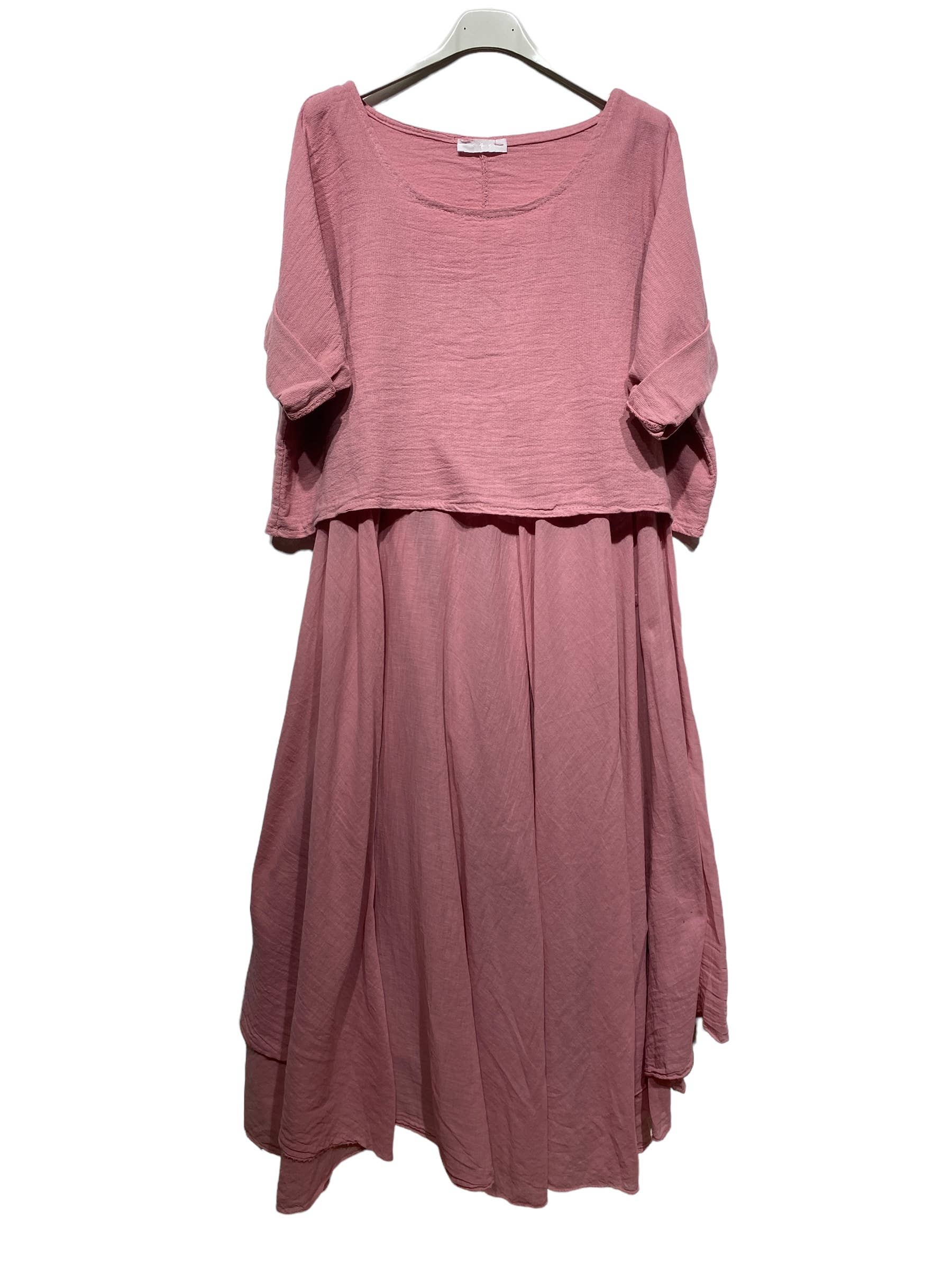 100% Cotton 8285 2 Piece Dress Cottonways 100% Cotton 8285 2 Piece Dress Cottonways