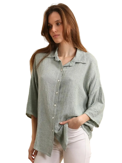 9761 Blend Button Up OSFM
