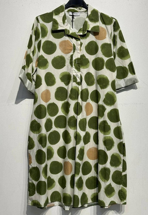 Polka Dot Cotton Dress 1637