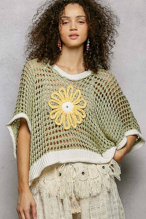 Round Neck Sleeveless Floral Top UST336