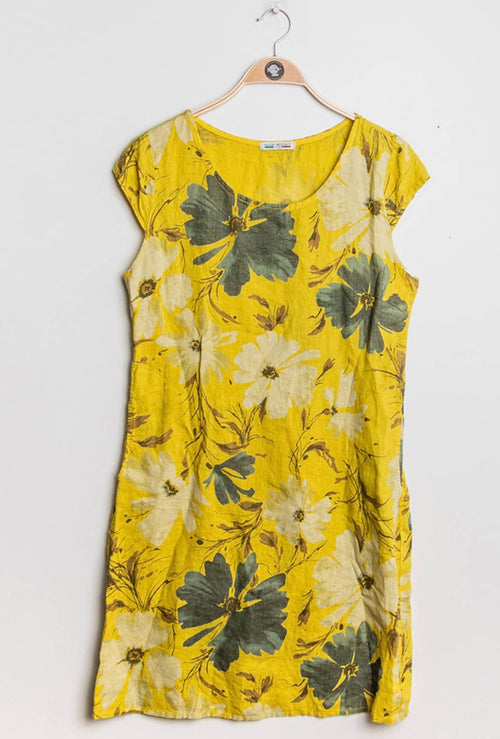 1992P Linen Floral Bloom Dress