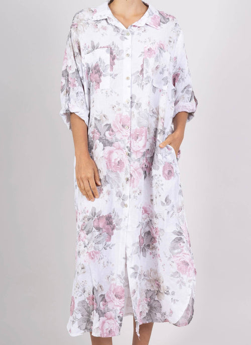 05262 Linen Duster With Pockets