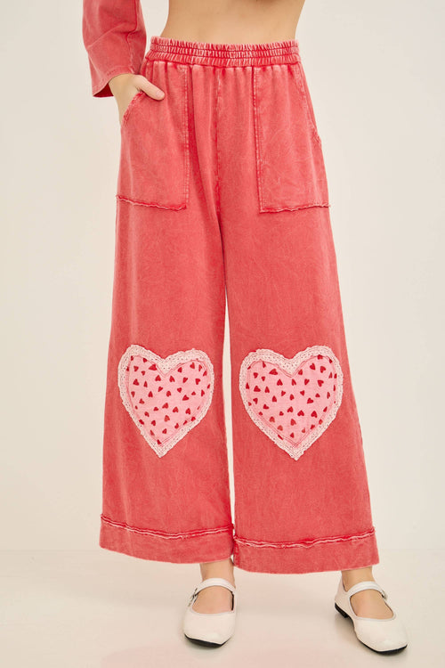 Mineral Wash Heart Pant 6946