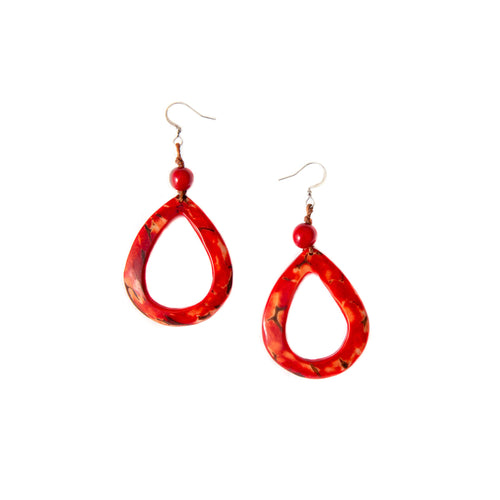 Collins Earrings Organic Tagua