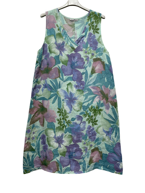39230 Floral Linen Dress Sale!