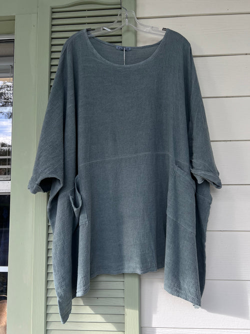 Linen Top with Pockets