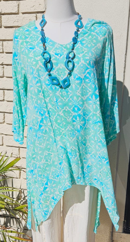 1009 VOILE SIDEFALL TUNIC