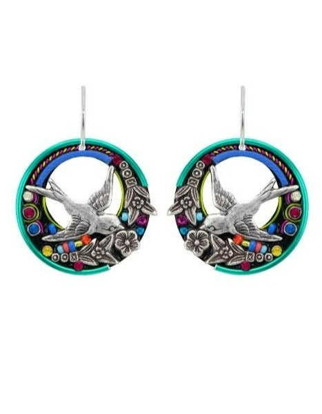 Firefly 7998 Bird Hoop Earrings