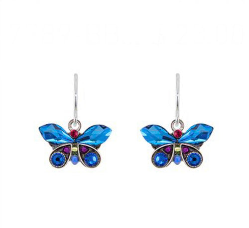 E 7789 Firefly Butterfly Swarovski Crystal Earrings