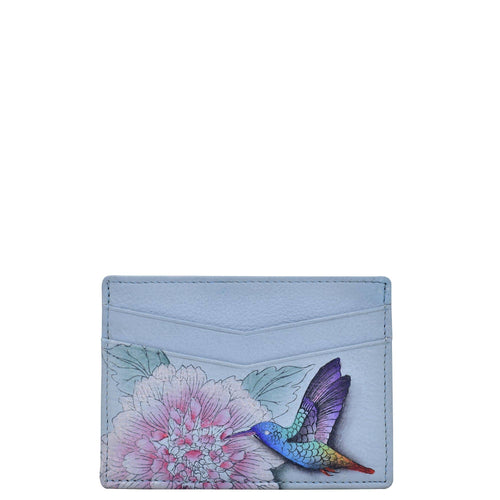 Hand-Painted Leather Credit Card Case - 1032