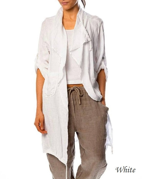 Drawstring Waterfall Linen 9679