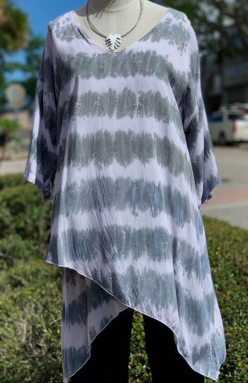 Fog Sidefall Voile Tunic