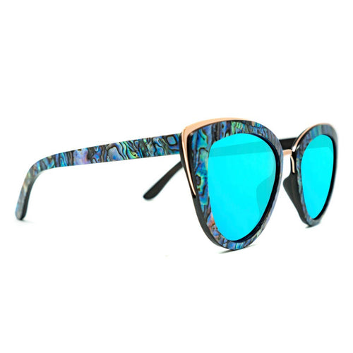 Bombshell Abalone & Wood Sunglasses