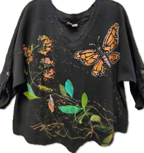 Monarch Hand-Painted Top